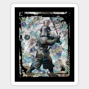 Japanese Samurai Statue Collage Art 92 Magnet